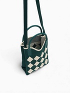 Сумка для телефона «Ромбы», на кнопке, с длинным ремнём, зелёная - Фото 6