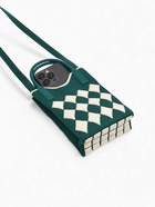 Сумка для телефона «Ромбы», на кнопке, с длинным ремнём, зелёная - Фото 8