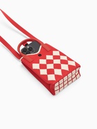 Сумка для телефона «Ромбы», на кнопке, с длинным ремнём, красная - Фото 8