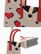 Сумка для телефона «Сердца», на кнопке, с длинным ремнём, белая - фото 61954585