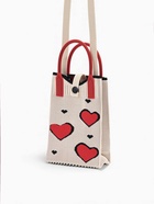 Сумка для телефона «Сердца», на кнопке, с длинным ремнём, белая - Фото 4