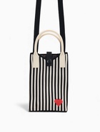 Сумка для телефона «Сердечко», на кнопке, с длинным ремнём, белая, чёрная - фото 809349448