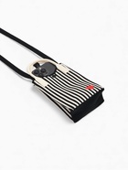 Сумка для телефона «Сердечко», на кнопке, с длинным ремнём, белая, чёрная - фото 809349455