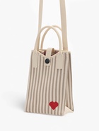 Сумка для телефона Heart, на кнопке, с длинным ремнём, белая, серая - фото 61954603