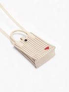 Сумка для телефона Heart, на кнопке, с длинным ремнём, белая, серая - Фото 7