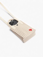 Сумка для телефона Heart, на кнопке, с длинным ремнём, белая, серая - Фото 8