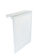 УЦЕНКА Экран на чугунный радиатор ZEIN, 490×610×150 мм, 5 секций, металлический, белый - Фото 1