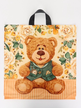 Пакет подарочный «Боярин», полиэтиленовый с петлевой ручкой, 38×42 см, 70 мкм (25 шт)