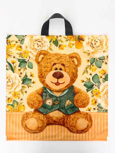 Пакет подарочный «Боярин», полиэтиленовый с петлевой ручкой, 38×42 см, 70 мкм