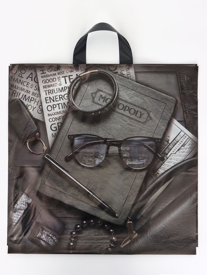 Пакет «Монополия», полиэтиленовый с петлевой ручкой, 38×42 см, 70 мкм - Фото 1