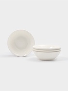 Тарелки глубокие Доляна White Label, набор 4 шт., 15×5 см, фарфор, белые - фото 7729585