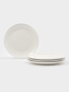 Тарелки обеденные Доляна White Label, набор 4 шт., d=25 см, фарфор, белые - фото 7729606