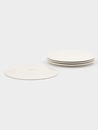 Тарелки обеденные Доляна White Label, набор 4 шт., d=25 см, утолщенный край, фарфор, белые - Фото 5