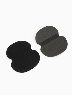 Защитные вкладыши для подмышек, 6 пар, на клеевой основе, чёрные