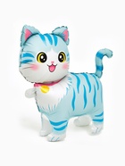 Воздушный шар фольгированный 22" «Голубая кошка», фигура под воздух (5 шт) - фото 809349606