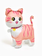 Воздушный шар фольгированный 22" «Розовая кошка», фигура под воздух (5 шт) - фото 809349618