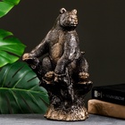 УЦЕНКА Копилка «Мишка на пне» бронза, 31 см 10962977