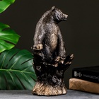 УЦЕНКА Копилка «Мишка на пне» бронза, 31 см 10962977