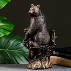 УЦЕНКА Копилка «Мишка на пне» бронза, 31 см 10962977