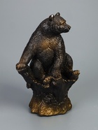 УЦЕНКА Копилка «Мишка на пне» бронза, 31 см 10962977