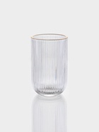 Набор стаканов, 400 мл, 6 шт., с золотой отводкой, прозрачные - фото 61954748