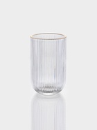 Набор стаканов «Грани», 400 мл, 6 шт., с золотой отводкой, прозрачные - Фото 3