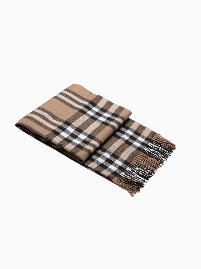 Плед «Элис» 150×200 см, рап.1, белый/бежевый/коричневый - Фото 1