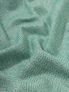 Плед «Милан» 150×200 см, белый/зелёный 10959402