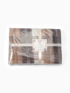 Плед «Эльф» 140×200 см, рап.2, новозеландская шерсть, белый/серый/коричневый - фото 14997467