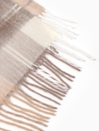 Плед «Эльф» 140×200 см, новозеландская шерсть, белый/серый/коричневый - Фото 3