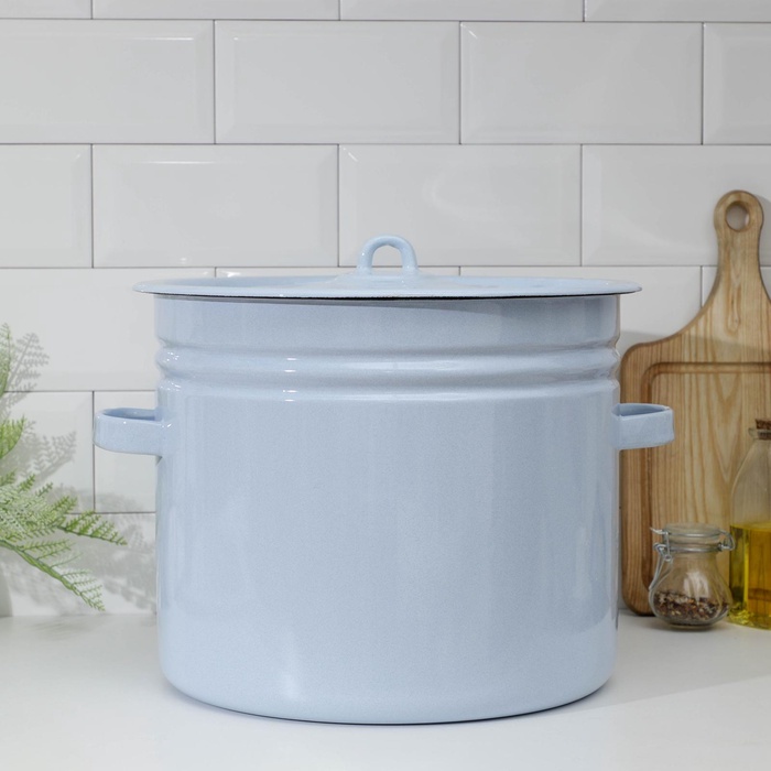 УЦЕНКА Бак, 20 л, без деколи, без крышки, серо-голубой - Фото 1