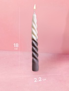 Свеча витая  2,2х2,2х18 см, соевый воск МИКС - Фото 2