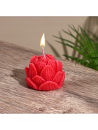 Свеча фигурная формовая «Лотос», 5×5×6 см, соевый воск - фото 61954799