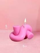 Свеча фигурная формовая «Узелок», 8×5×5 см, соевый воск, МИКС - фото 61954821