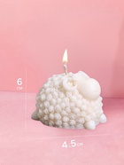 Свеча фигурная формовая «Барашек», 4×4.5×6 см, соевый воск - фото 61954836