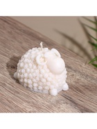 Свеча фигурная формовая «Барашек», 4×4.5×6 см, соевый воск - фото 61954839