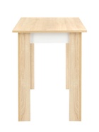 УЦЕНКА Стол обеденный Лайт Эко, 1000×600×750, Дуб сонома/Белый глянец - Фото 4