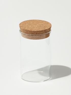 Банка для хранения, стеклянная, с крышкой пробкой, d=6.5×10×6.5 см, прозрачная 10962983