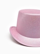 Карнавальная шляпа «Цилиндр», розовая с блёстками, р-р. 56-58 - фото 119823096