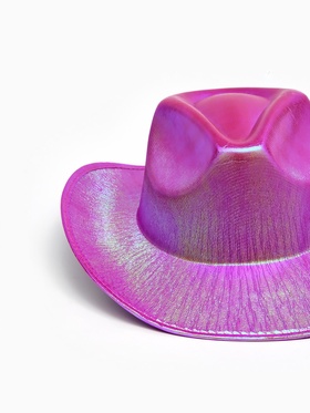 Карнавальная шляпа «Диско», розово-зелёный перламутр, р-р. 56-58