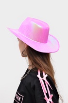 Карнавальная шляпа «Диско», розово-зелёный перламутр, р-р. 56-58 - фото 119823134