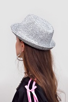 Карнавальная шляпа «Диско», серебряная, р-р. 56-58 - фото 119823148