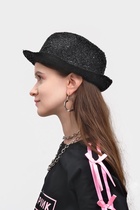 Карнавальная шляпа «Диско», чёрная, р-р. 56-58 - фото 119823159