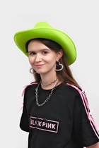 Карнавальная шляпа «Неон», зелёная, р-р. 56-58 - фото 119823165