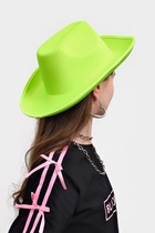 Карнавальная шляпа «Неон», зелёная, р-р. 56-58 - фото 119823166