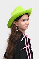 Карнавальная шляпа «Неон», зелёная, р-р. 56-58 - фото 119823167