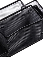 УЦЕНКА Подставка для канцелярских мелочей 4 отделения сетка металл черная 10963128