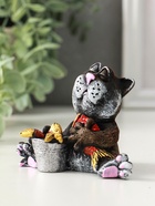 Фигура "Кот на рыбалке" 10 см - фото 61954881