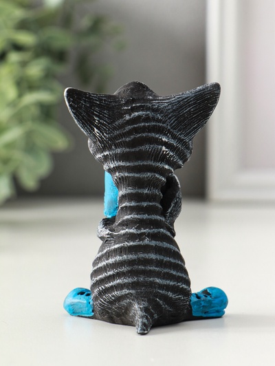 Фигурка полистоун «Кот с кружкой», 8 см