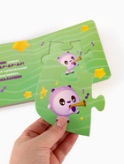 Книга картонная с пазлами «Музыкальная группа. Малышарики», 12 стр. 10165586